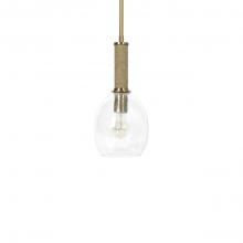  2067-79 - Bronson Glass Pendant Brass